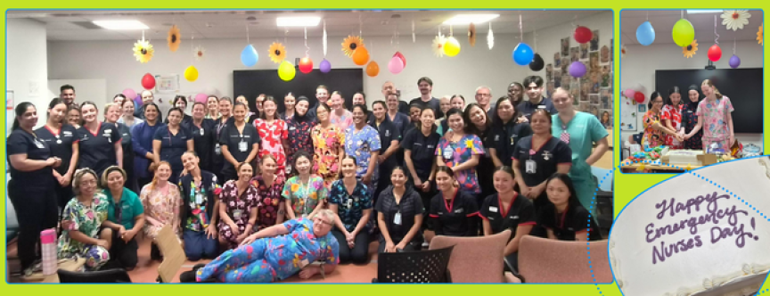 Collage of ED nursing team