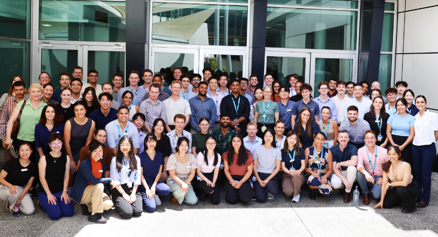 88 junior doctors standing as a group outside the PA Hospital Auditorium on their first week of internship