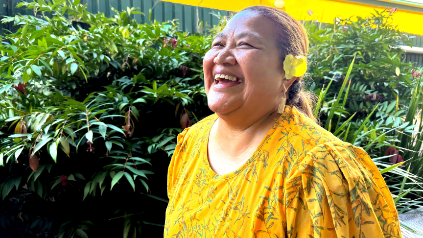Lini Paasi smiling at the camera