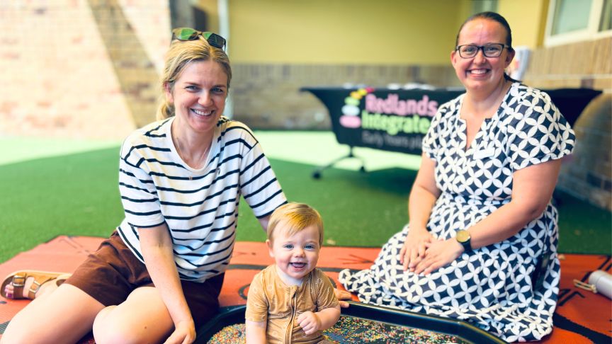 Baby in playpit
