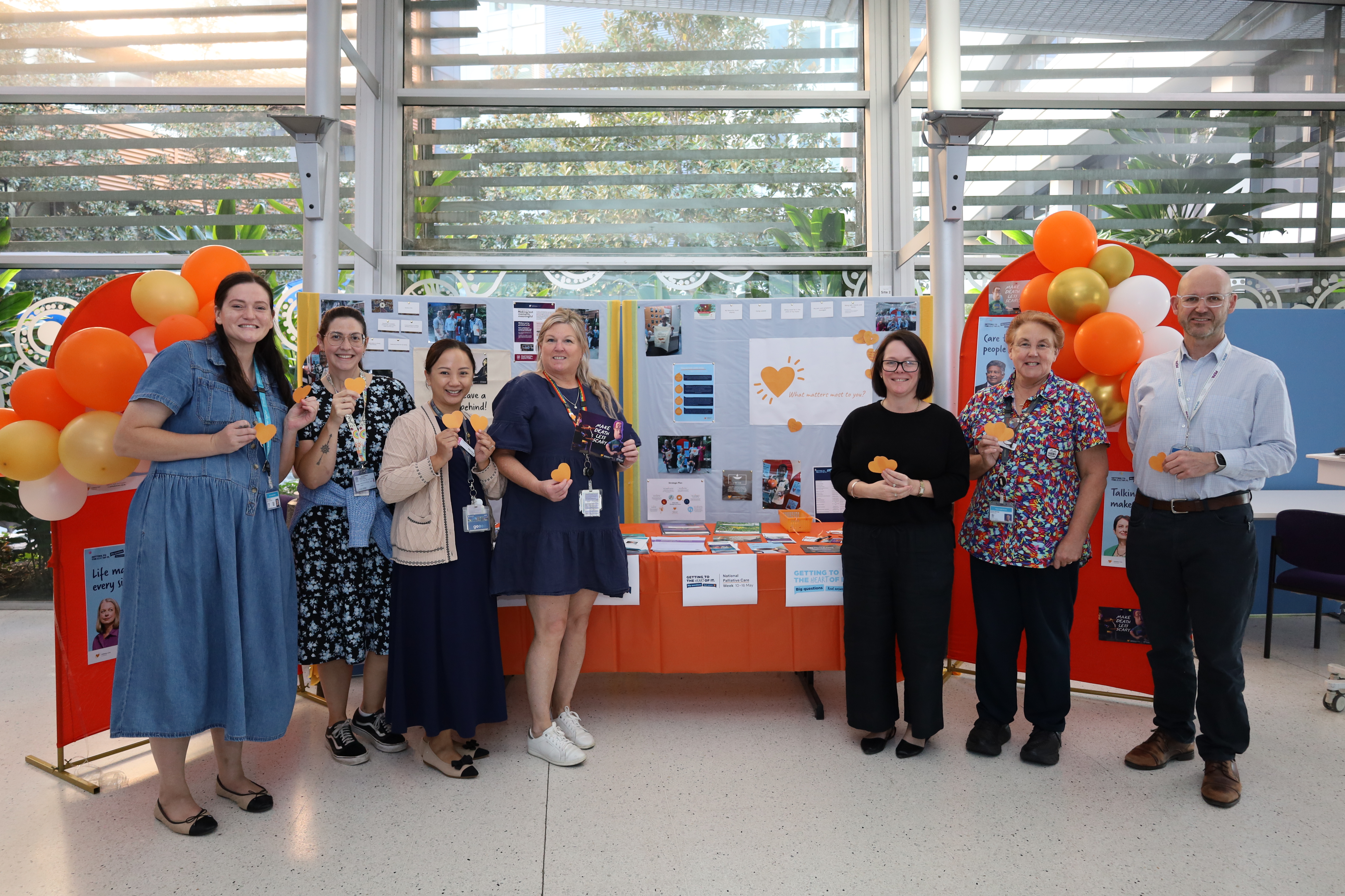 Metro South Palliative Care Service foyer stand, Princess Alexandra Hospital