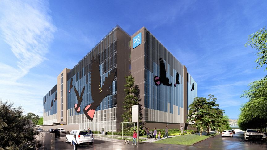 artist render of a completed carpark