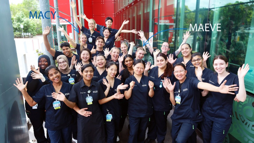 2026 QEII Nurse Grads outside the Emergency Department.