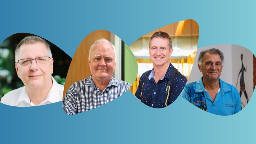 collage of four male medical professionals as headshots