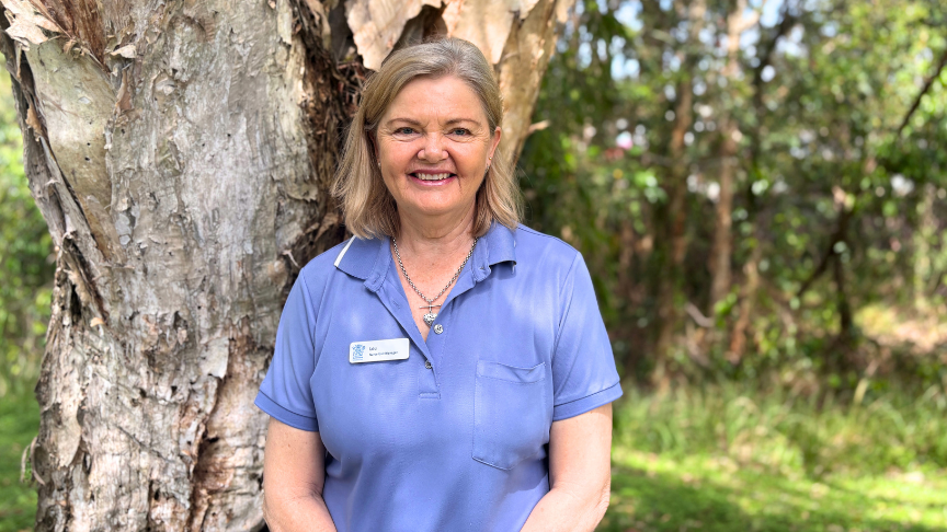 Female nurse smiling