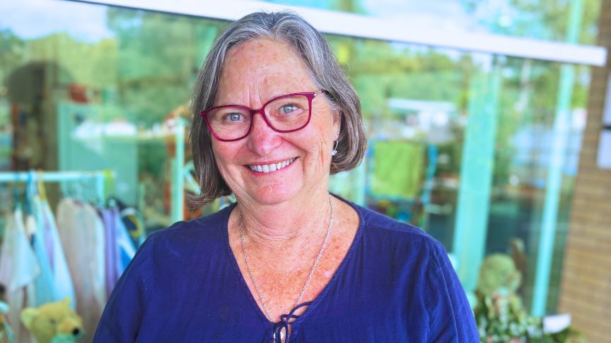 close up photograph of older femail nurse retiring